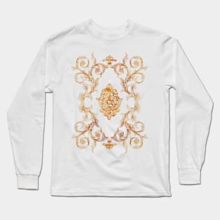 Golden Baroque Toile de Jouy Long Sleeve T-Shirt